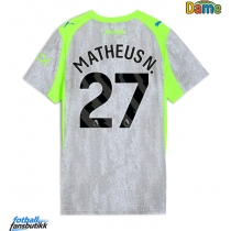 Manchester City Matheus Nunes #27 Tredjedrakt Dame 2025-26 Kortermet
